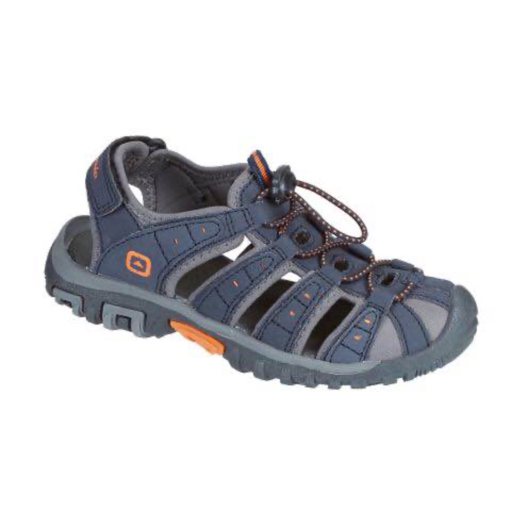 BRAND NEW boy youth outbound shore navy Velcro strap sandals size 1Y